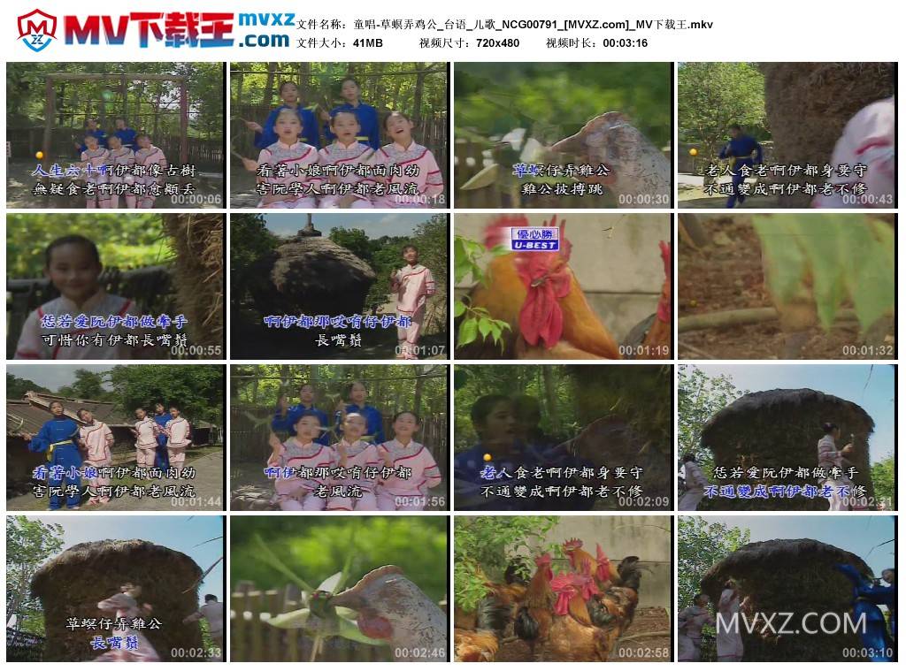 童唱-草螟弄鸡公_台语_儿歌_NCG00791
